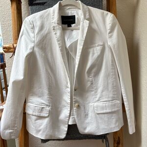 Banana Republic White Blazer Tailored Suit Jacket